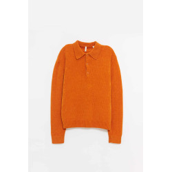 SUNFLOWER ORANGE CHENILE POLO